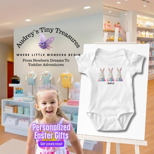 Gepersonaliseerde Paas Baby Bodysuit