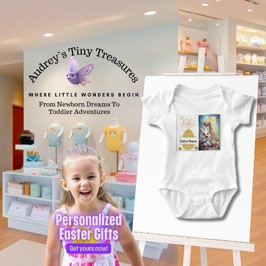Gepersonaliseerde Paas Baby Bodysuit