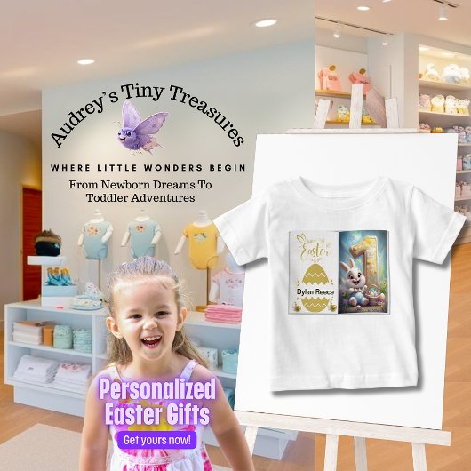 Gepersonaliseerde Paas Baby T-shirt