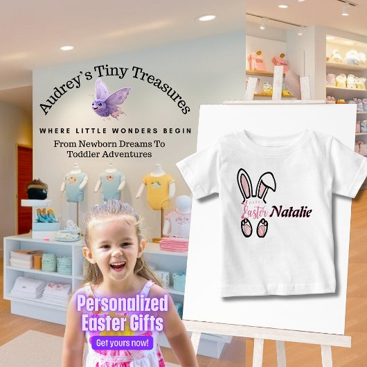 Gepersonaliseerde Paas Baby T-shirt