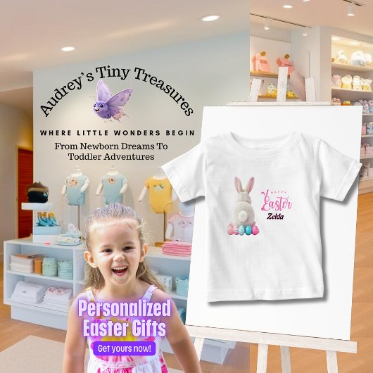 Gepersonaliseerde Paas Baby T-shirt