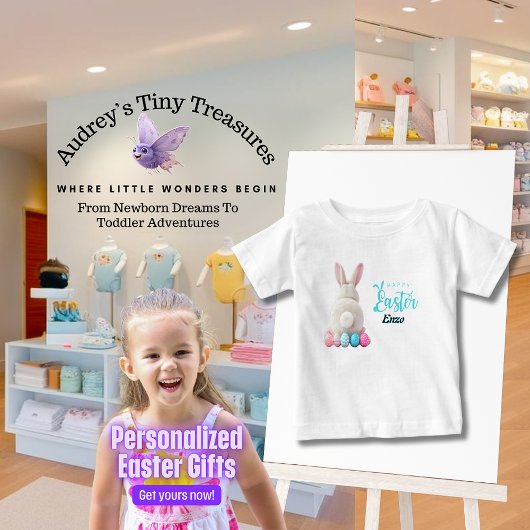 Gepersonaliseerde Paas Baby T-shirt