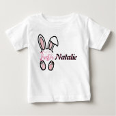 Gepersonaliseerde Paas Baby T-shirt (Voorkant)