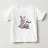 Gepersonaliseerde Paas Baby T-shirt (Voorkant)