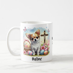 Gepersonaliseerde Paas Chihuahua Hond Koffiemok