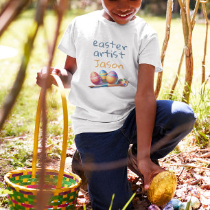 Gepersonaliseerde Paasartiest - Aangepaste naam Kinder Shirts