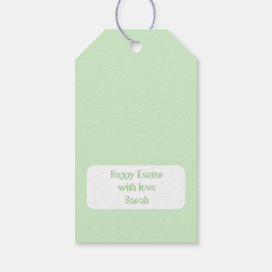 Gepersonaliseerde paascadeau Labels - Aangepast be Cadeaulabel (Achterkant)