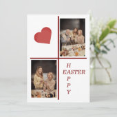 Gepersonaliseerde Paase Wenskaarten – Pas het aan Feestdagenkaart (Staand voorkant)