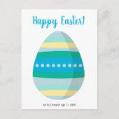 GEPERSONALISEERDE  paaseieren Feestdagenkaart (Voorkant)