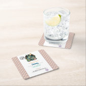 Gepersonaliseerde paaseieren van kinderen kartonnen onderzetters (Insitu)