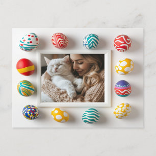 Gepersonaliseerde Paashaas Briefkaart voor kattenl