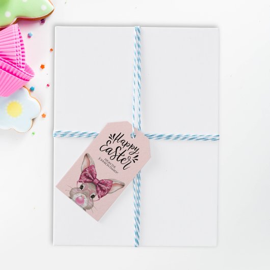Gepersonaliseerde paashaas cadeau Labels Cadeaulabel
