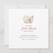 Gepersonaliseerde paashaas, ei en krans save the date (Achterkant)