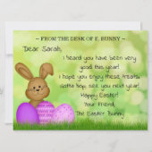 Gepersonaliseerde paashaas naar Kinder Schattigee  Feestdagenkaart (Voorkant)