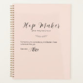 Gepersonaliseerde Paashaas Planner – Zacht Roze (Voorkant)