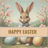 Gepersonaliseerde Paashaas Stickers: Naam & Sticker (Voorkant)