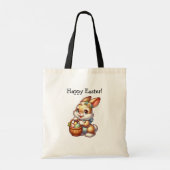 Gepersonaliseerde  paashaas voor hem of haar tote bag (Achterkant)