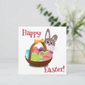 Gepersonaliseerde Paasmand Kaart (Staand voorkant)