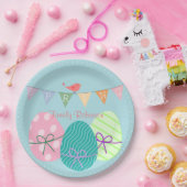 Gepersonaliseerde paaspapier Borden schattige eier Papieren Bordje (Feest)