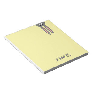 Gepersonaliseerde paaspasta-gele Kinderen Notitieblok