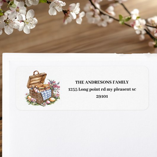 Gepersonaliseerde Paaspicknick Etiket