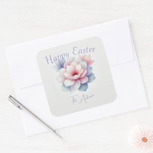 Gepersonaliseerde Paasplein Stickers (Envelop)