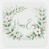 Gepersonaliseerde Paasplein Stickers | Eigen Tekst (Voorkant)