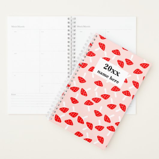 Gepersonaliseerde paddenstoel planner (Display)