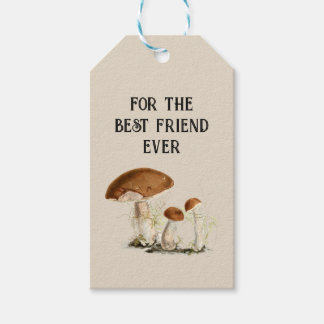 Gepersonaliseerde Paddenstoelen Beste Vriend Cadeaulabel