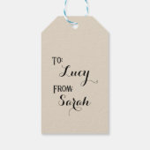 Gepersonaliseerde  Paddenstoelen Beste Vriend Cadeaulabel (Achterkant)