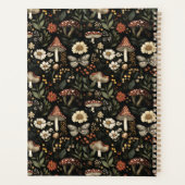 Gepersonaliseerde Paddenstoelen en bloemen Cottage Planner (Achterkant)