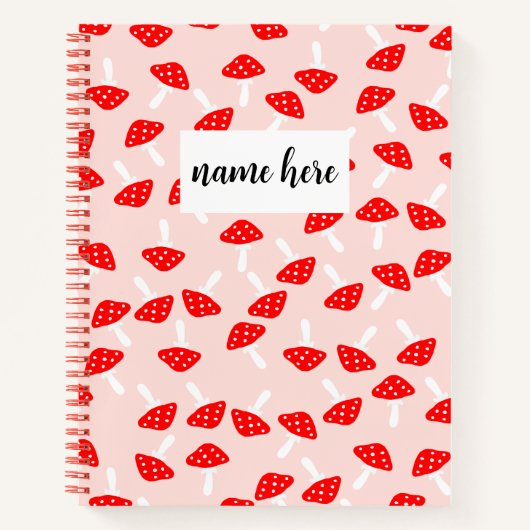 Gepersonaliseerde paddenstoelen Notitieboek (Voorkant)