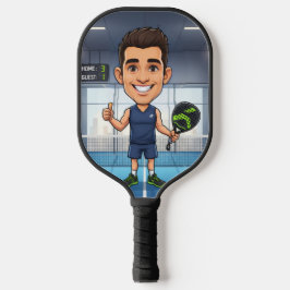 Gepersonaliseerde Paddle/Pickleball Speler Caricat Pickleball Paddle