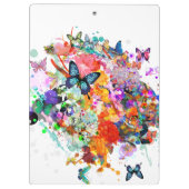 Gepersonaliseerde Paint splash Vlinders klembord (Achterkant)