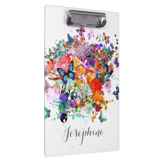 Gepersonaliseerde Paint splash Vlinders klembord (Rechts)