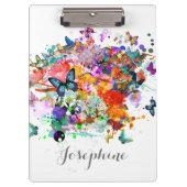 Gepersonaliseerde Paint splash Vlinders klembord (Voorkant)