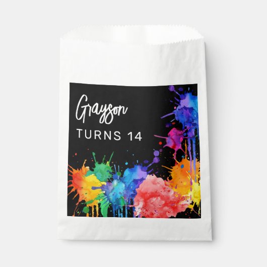 Gepersonaliseerde Paintballing verjaardagsfeestje Bedankzakje (Voorkant)