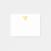 Gepersonaliseerde Paintbrush Embleem Artiest Post-it® Notes (Voorkant)