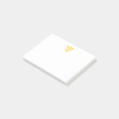 Gepersonaliseerde Paintbrush Embleem Artiest Post-it® Notes (Schuin)