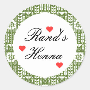 Gepersonaliseerde Palestijnse HennaFavors Sticker