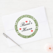Gepersonaliseerde Palestijnse HennaFavors Sticker (Envelop)