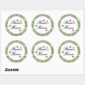 Gepersonaliseerde Palestijnse HennaFavors Sticker (Vel)