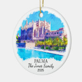 Gepersonaliseerde Palma Ornament, Mallorca Gift Keramisch Ornament (Links)