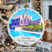Gepersonaliseerde Palma Ornament, Mallorca Gift Keramisch Ornament