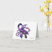 Gepersonaliseerde Pancreaskanker Gebed Kaart (Gele Bloem)