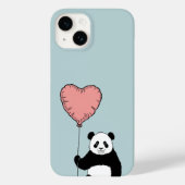 Gepersonaliseerde Panda Holding Heart Balloon – Zo Case-Mate iPhone Case (Achterkant)