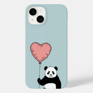 Gepersonaliseerde Panda Holding Heart Balloon – Zo Case-Mate iPhone 14 Hoesje