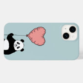 Gepersonaliseerde Panda Holding Heart Balloon – Zo Case-Mate iPhone Case (Achterkant (horizontaal))