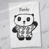 Gepersonaliseerde Pandy de Panda Theedoek
