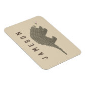 Gepersonaliseerde Pangolin koelkast magneet (Rechterzijde)